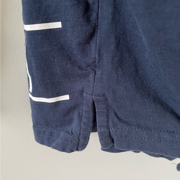 Boys Layered-Look Long Sleeve Printed T-Shirt - Navy Blue - Picture 8 of 9